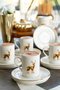 Hermia Geyik 12 Juego de tazas de café Multicolor